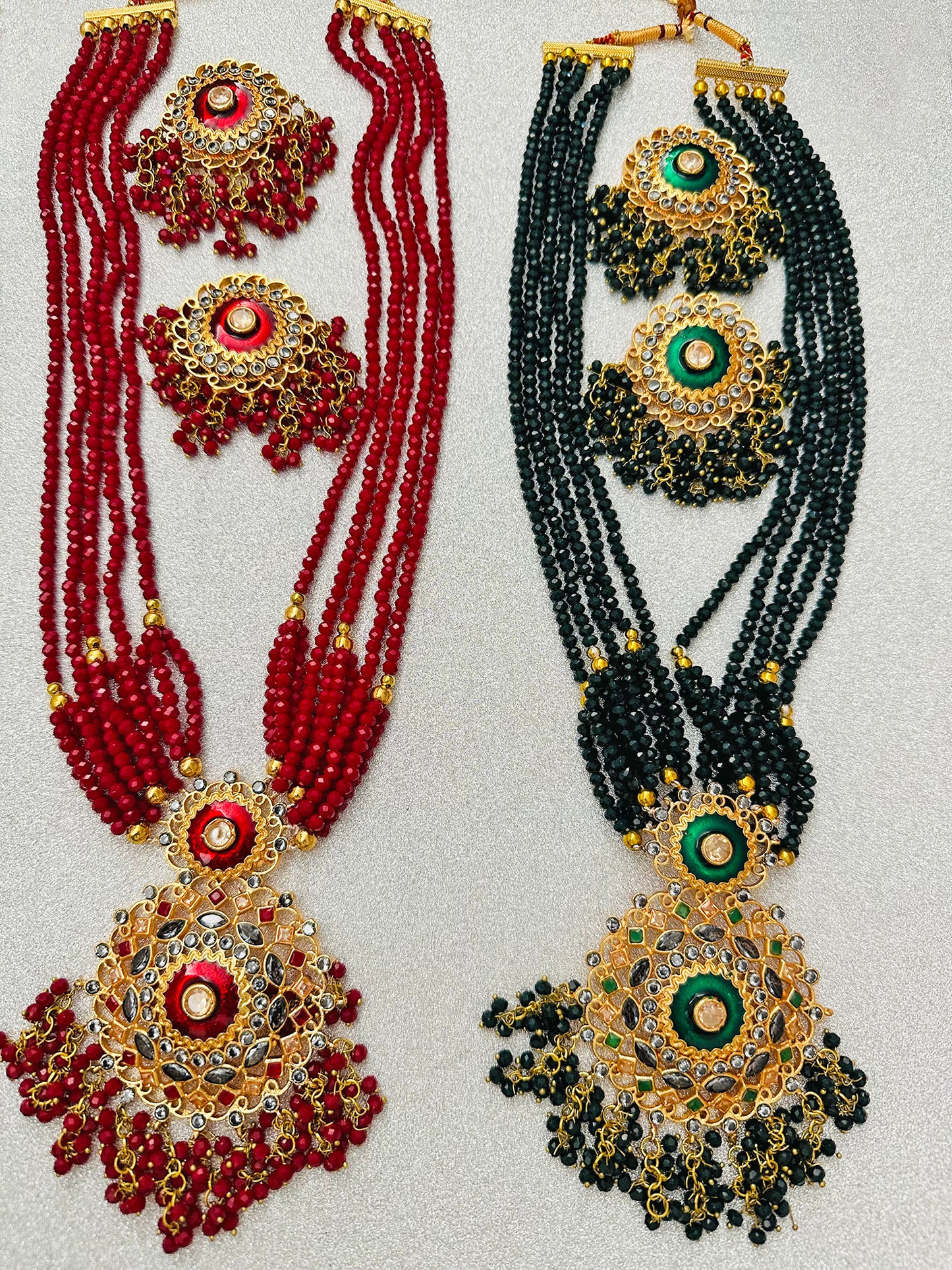 Meena kari mala set jewelry set